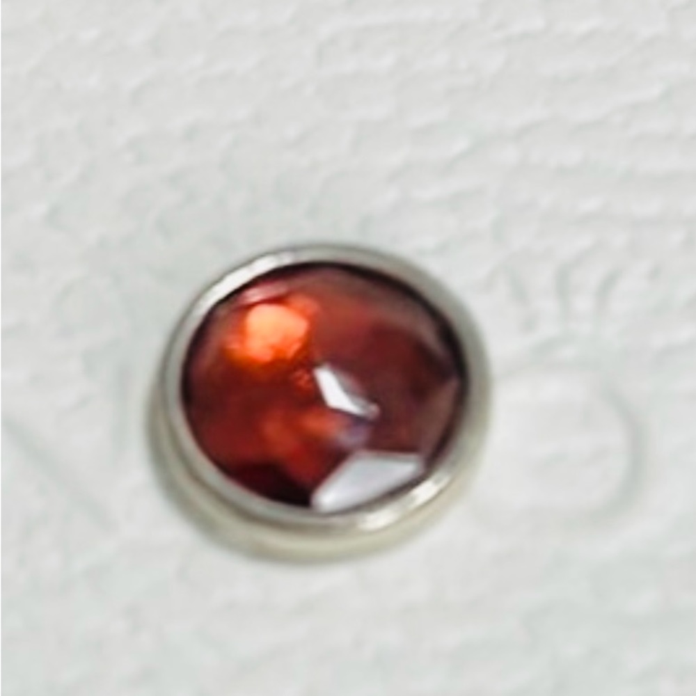 Pandora Deep Red January Birthstone Locket Charm